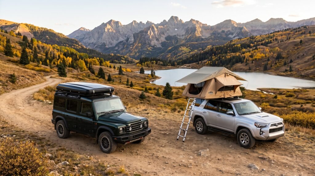 Hardshell vs softshell rooftop tent