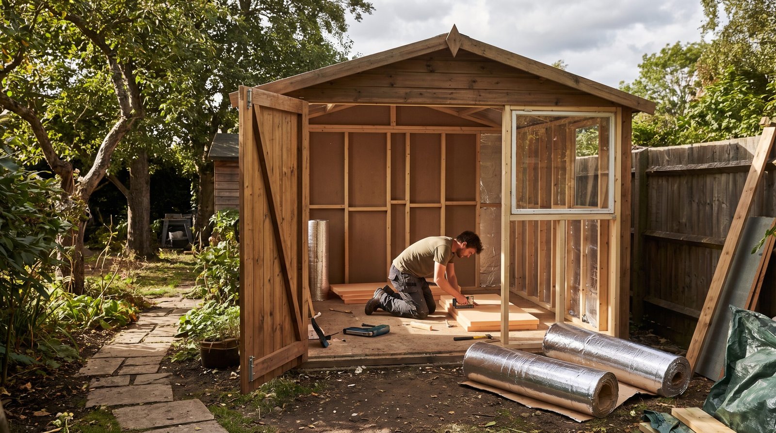 How to Insulate a Backyard Shed for a Year-Round Home Office
